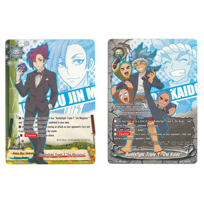 English Buddyfight Buddyfight Triple T "Jin Magatsu" PR/0220EN /Buddyfight Triple T "Dai Kaido" PR/0