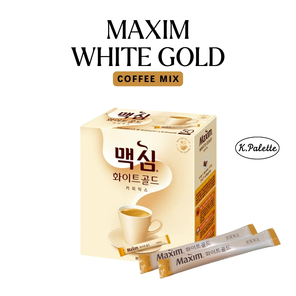 Maxim White Gold Coffee Mix, 11.7g, 2 ชิ้น, 10 ชิ้น, 20 ชิ้น, 50 ชิ้น