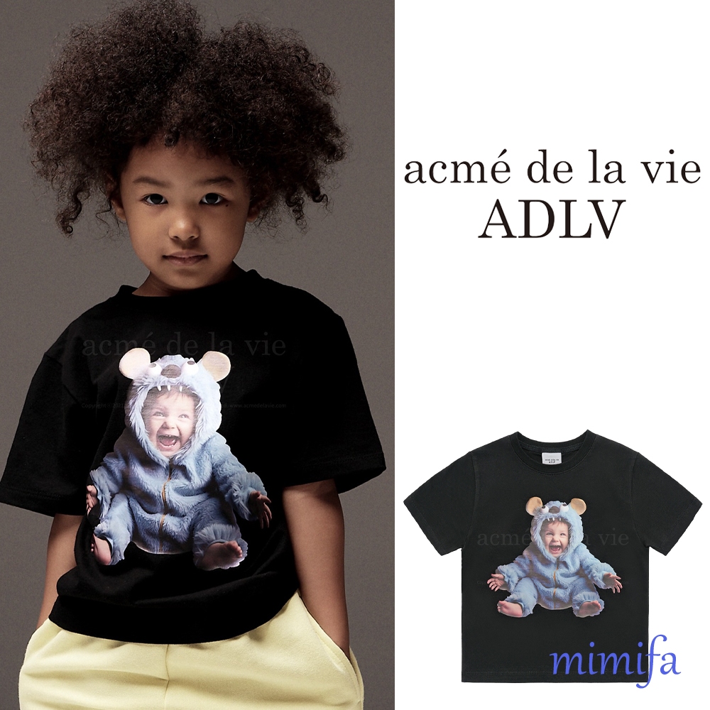 Acme de la vie ADLV KIDS BABY FACE MONSTER BABY SHORT SLEEVE T-SHIRT