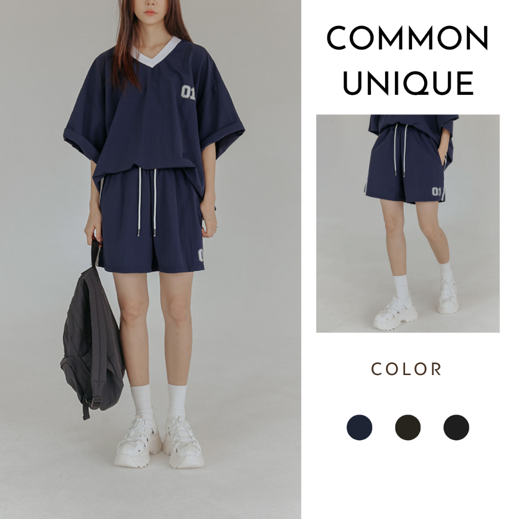 [ไม่ซ้ําใครทั่วไป] Julie Set-Up Nylon Banding Track Shorts_U87