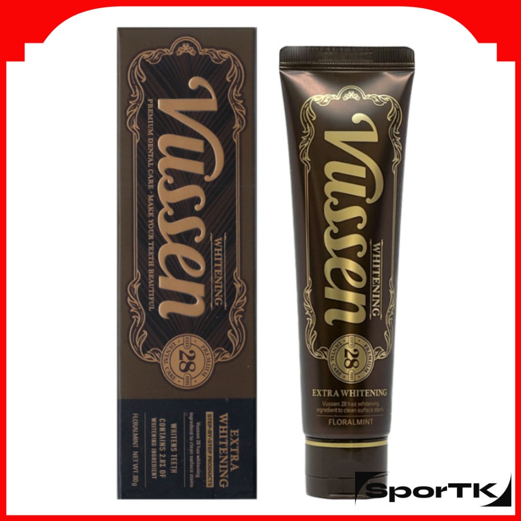 Osstem Vussen 28 ยาสีฟันไวท์เทนนิ่ง 80g กลิ่นฟลอรัลมิ้นต์