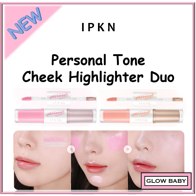 [IPKN] Personal Tone Correcting Blush & Highlighter DUO / 2 in 1 / Liquid Blush / Daiso Cosmetics