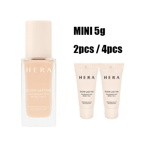 [HERA] Glow LASTING 24H RADIANT SKIN FOUNDATION SPF 22/PA++ mini ขนาด 10g(5gx2) / 20g(5gx4)