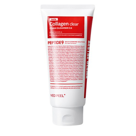 Medi-peel RED LACTO COLLAGEN CLEAR FOAM CLEANSER 2.0 120ml, 300ml