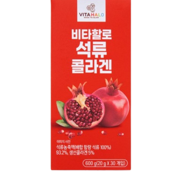 Vita Halo Pomegranate Collagen Stick 30ea, 600g, 1 กล่อง