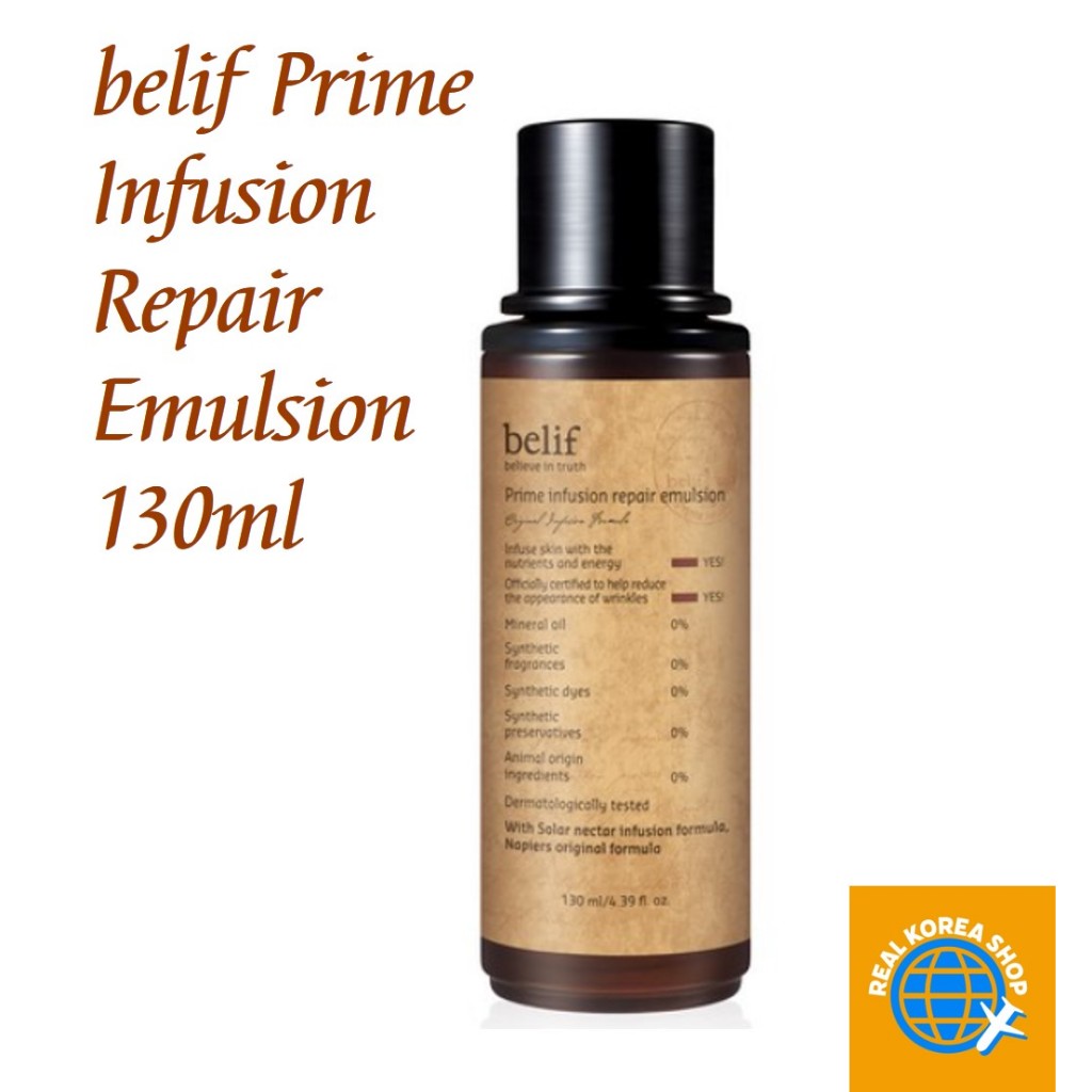 BELIF [เบลฟ] ไพรม์ อินฟิวชั่น รีแพร์ อิมัลชั่น 130มล , [belif]  Prime Infusion Repair Emulsion 130ml