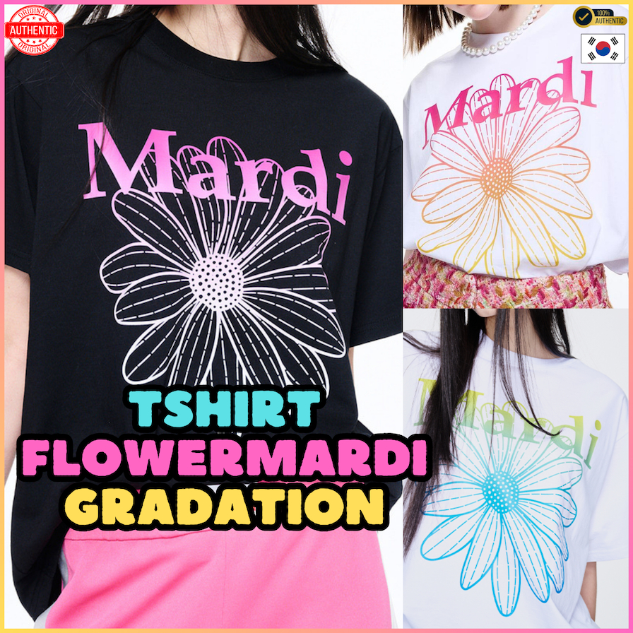 [MARDI Mercredi] TSHIRT FLOWERMARDI GRADATION / Blackpink is scheduled to be shipped from October 9t