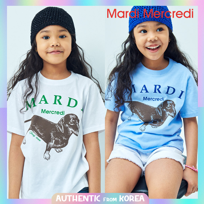 Mardi MERCREDI สําหรับเด็กเสื้อยืด DDANJI 2 สี