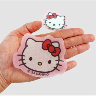 [Sanrio] Kitty/Kuromi/Mymelody Hair Holder Sheet 2P – No Creas Velcro Hair Pad สําหรับกิ๊บติดผม Wash & Makeup