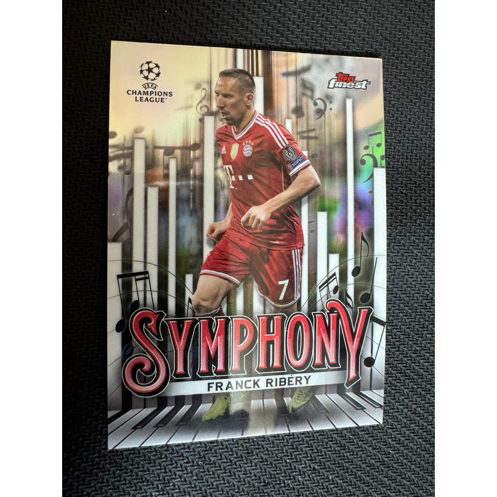 2025 การ์ดฟุตบอล Topps Finest UCL Franck Ribery FC Bayern Munich Symphony Insert