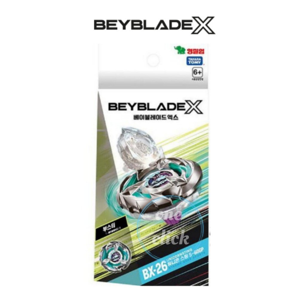 TAKARA TOMY Beyblade X BX-26 Unicorn Sting 5-60GP Booster | ลูกข่างเบย์เบลด | ใช้ได้กับ Launcher & S