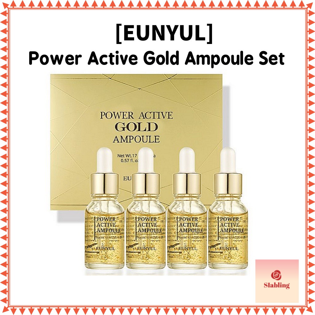 [EUNYUL] Power Active Gold Ampoule 4ea, 68ml(17ml4ea)