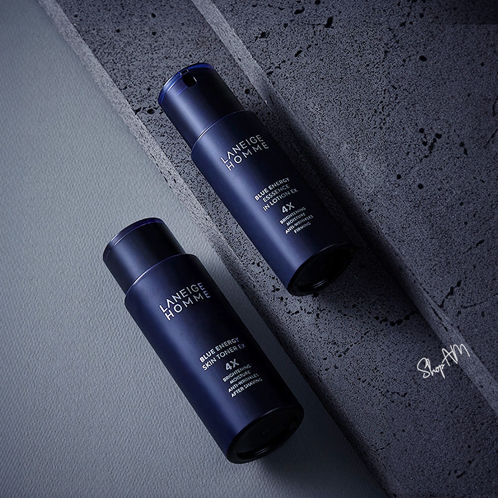 BoxPacking [LANEIGE] Homme Blue Energy EX Skin Toner 180ml, Essence in Lotion 125ml from KOREA