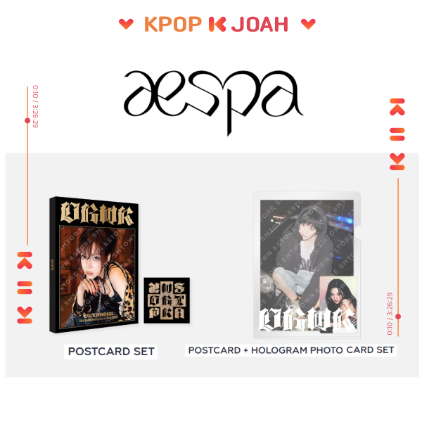 (POSTCARD / POSTCARD + HOLOGRAM PHOTO CARD SET) aespa [Dirty Work] OFFICIAL MD (8th Sep.2025)