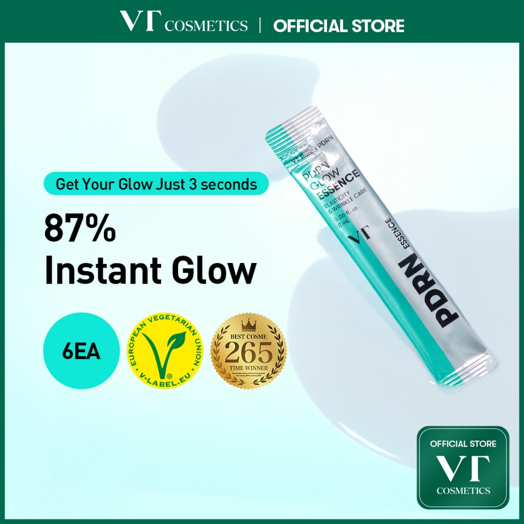 [VT] PDRN Glow Essence 2ml*6ea วีแกน PDRN เคลียร์โกลว์ กระชับ & เผยผิวกระจ่างใส [เรือธงอย่างเป็นทางการ]