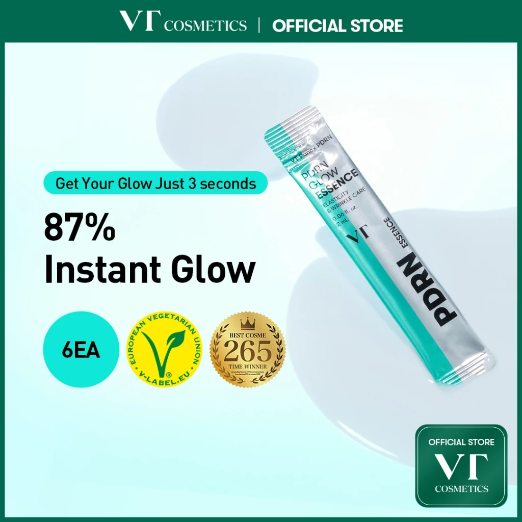 [VT] PDRN Glow Essence 2ml*6ea วีแกน PDRN เคลียร์โกลว์ กระชับ & เผยผิวกระจ่างใส [เรือธงอย่างเป็นทางการ]