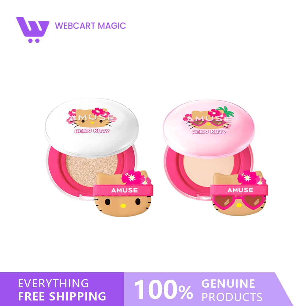 AMUSE x HELLO KITTY Ceramic Skin Perfector Cushion /Dew Power Vegan Cushion SPF50+