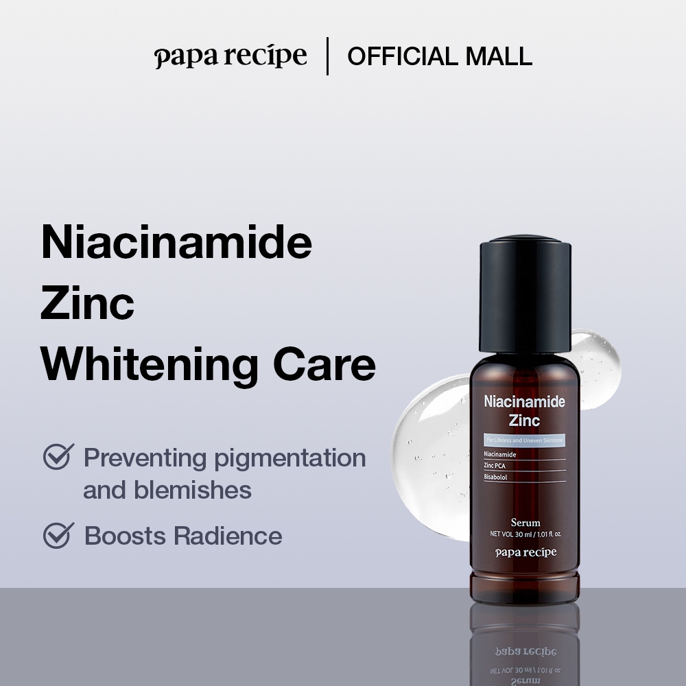 Papa recipe Niacinamide Zinc Serum (30ml) ไนอะคินาไมด์ซิงค์เซรั่ม ไนอะคินาไมด์สังกะสีเซรั่ม
