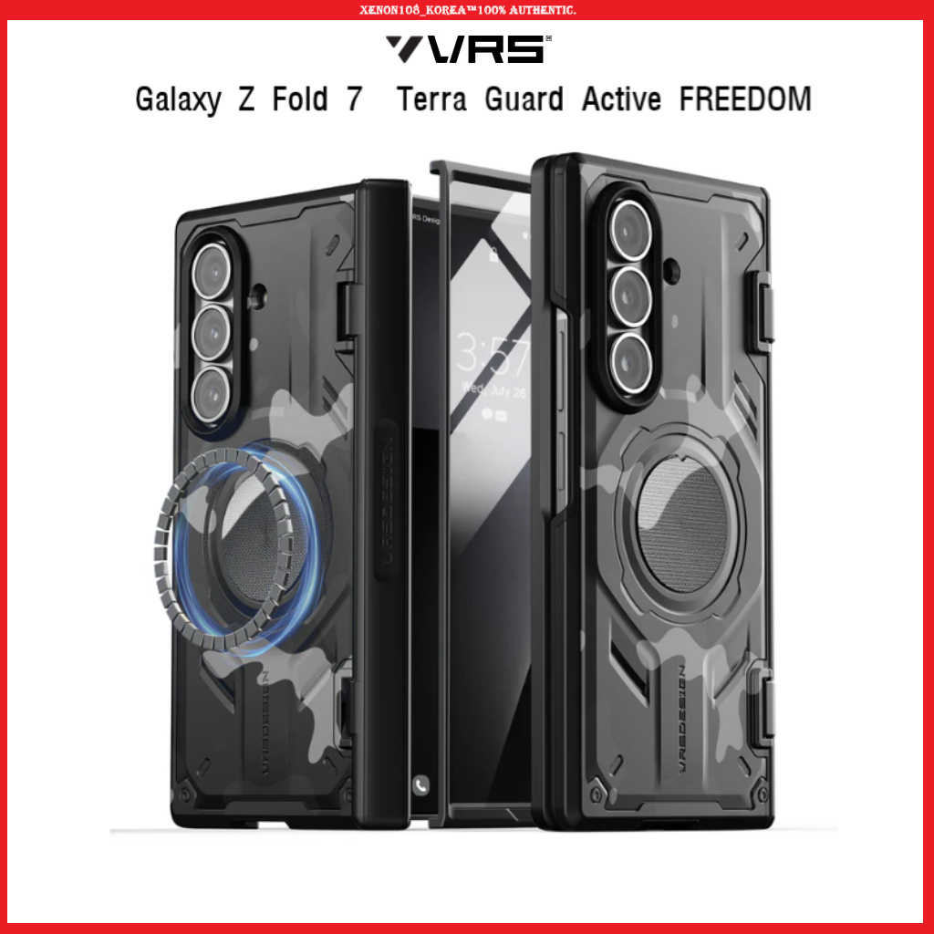 [VRS Design] เคส Galaxy Z Fold 7 Terra Guard Active FREEDOM edition - Black Camo