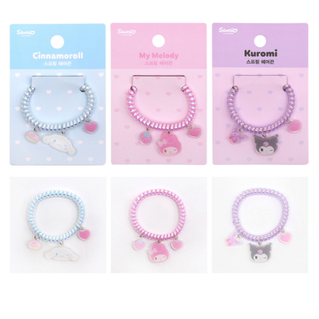 [Sanrio] Cute Hair Sprig Tie Student Girl Hair Sprig Tie Hair Accessories / Kuromi Tie My Melody Tie