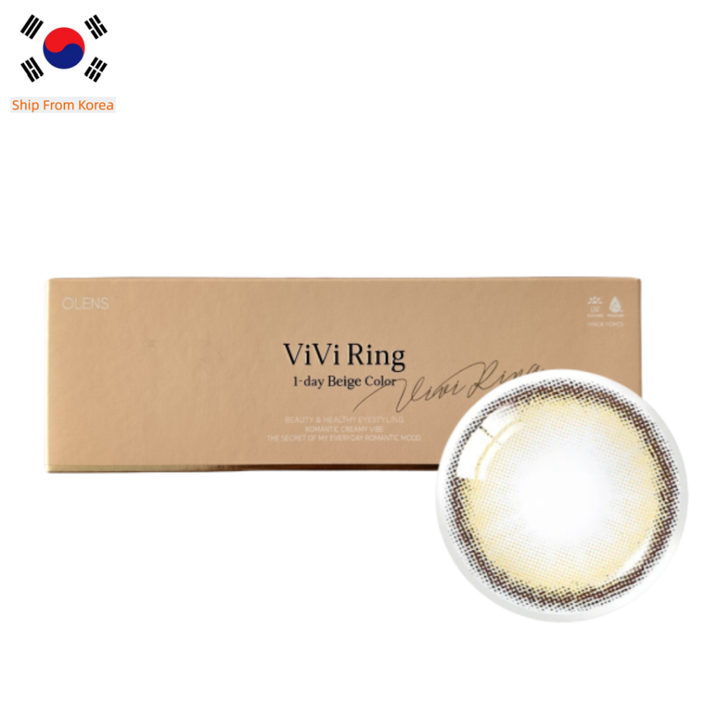 Olens VIVIRING 1DAY BEIGE 10P คอนแทคเลนส์ เลนส์เกาหลี เลนส์