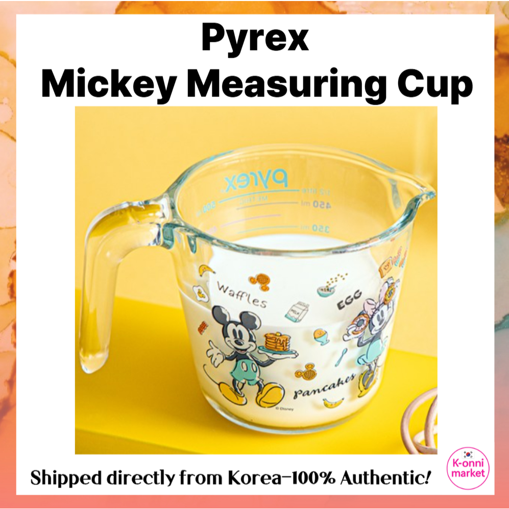 [Pyrex] แก้วทนความร้อน Good Morning Mickey ถ้วยตวง