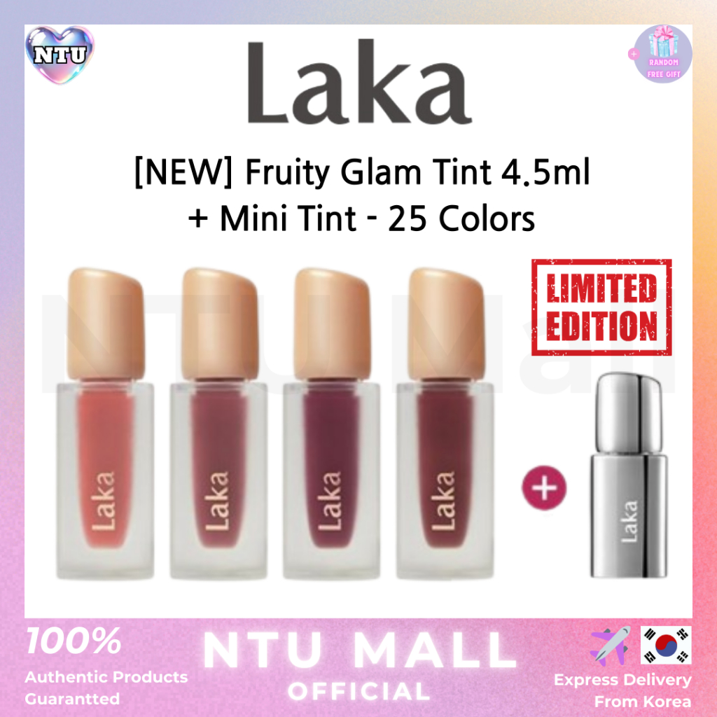 [LAKA] NEW Fruity Glam Tint 4.5ml+Mini Tint - 25 สี