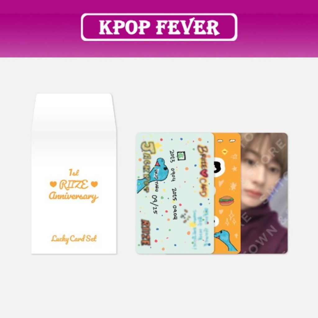 RIIZE – 1ST ANNIVERSARY OFFICIAL MD / LUCKY CARD SET