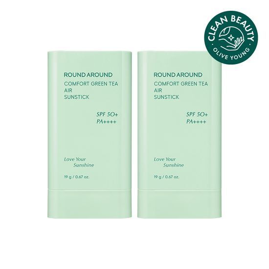 Round AROUND Comfort Green Tea Air Sunstick 19g ชุดคู่