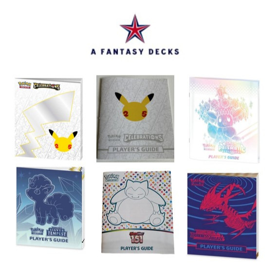 หนังสือคู่มือผู้เล่น Pokemon ETB Prismatic Evolutions & อื่นๆ