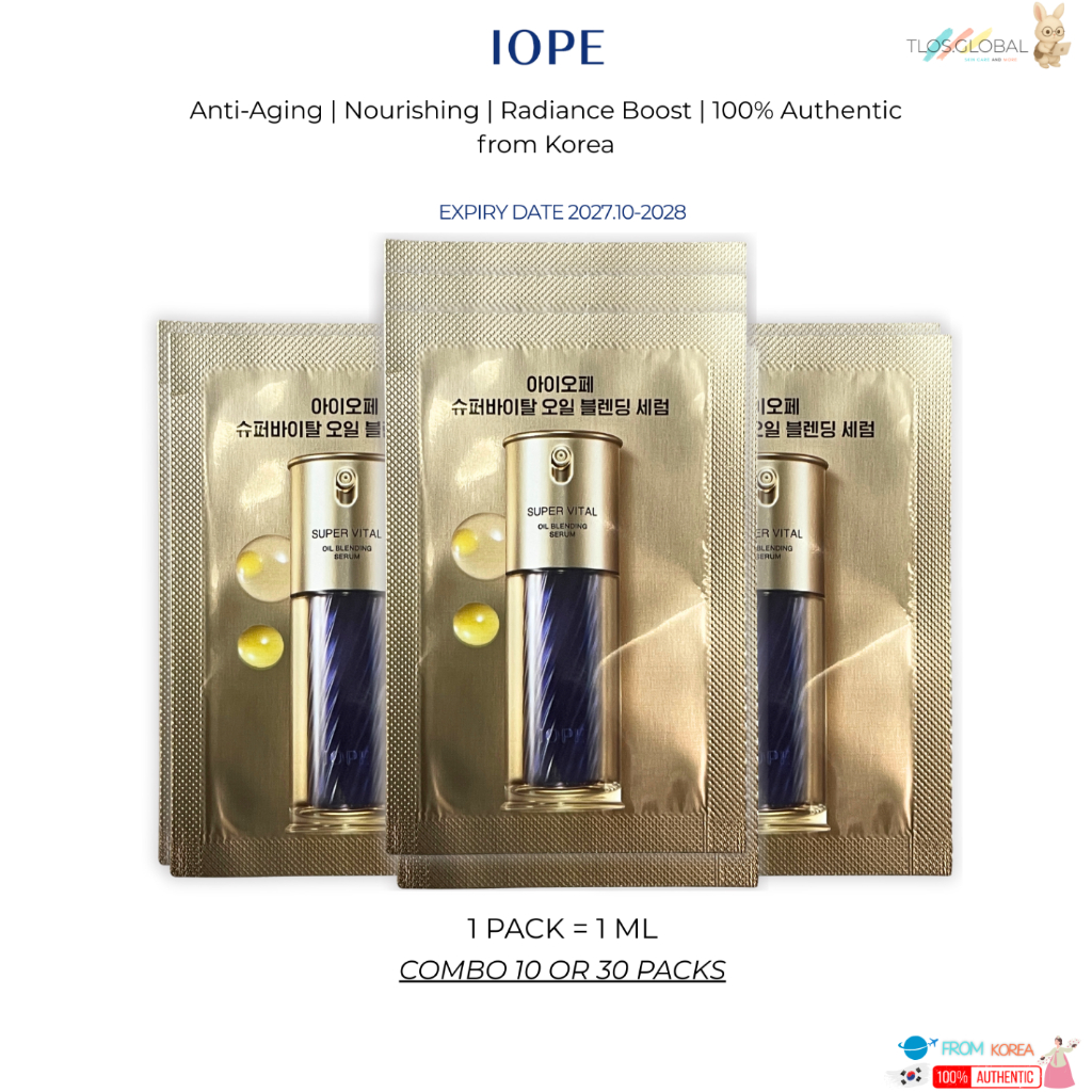 30pcs or 10pcs * 1ml IOPE Super Vital Oil Blending Serum