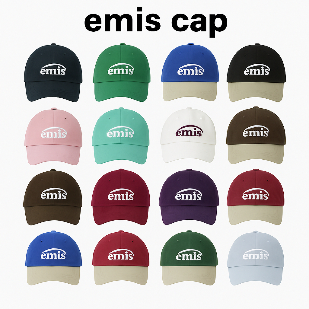 EMIS NEW LOGO Mix Ball Cap (Renewal Ver.) | หมวกเบสบอลทูโทน Unisex | K-Style Casual