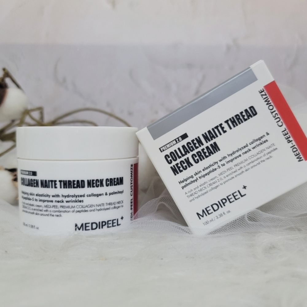 Renewal Medipeel Premium Collagen Neck Cream 3.0 - Naite Thread, Anti-Aging, Firms & Hydrates Skin - 100ml
