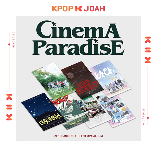 (ZEROSE Ver.) ZEROBASEONE [CINEMA PARADISE] 4th MINI ALBUM (27th Aug.2024)