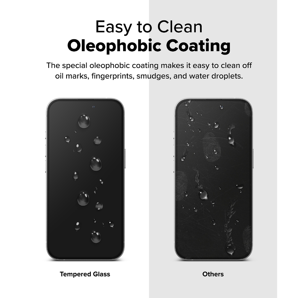Ringke Easy Slide Glass สําหรับ iPhone 16 Plus 16 กระจกนิรภัยกันรอยหน้าจอ - รูปที่ 3