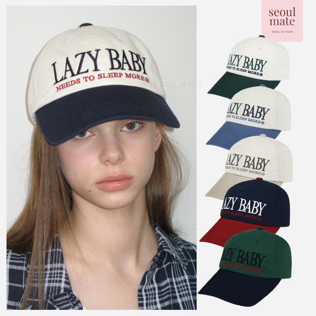 [จากเกาหลี ] หมวกเบสบอล LAZY Z Lazy Baby