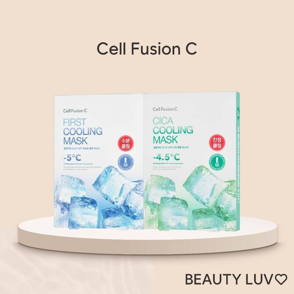 [Cell Fusion C] Cica Cooling Mask 5 ชิ้น / First Cooling Mask 5 ชิ้น