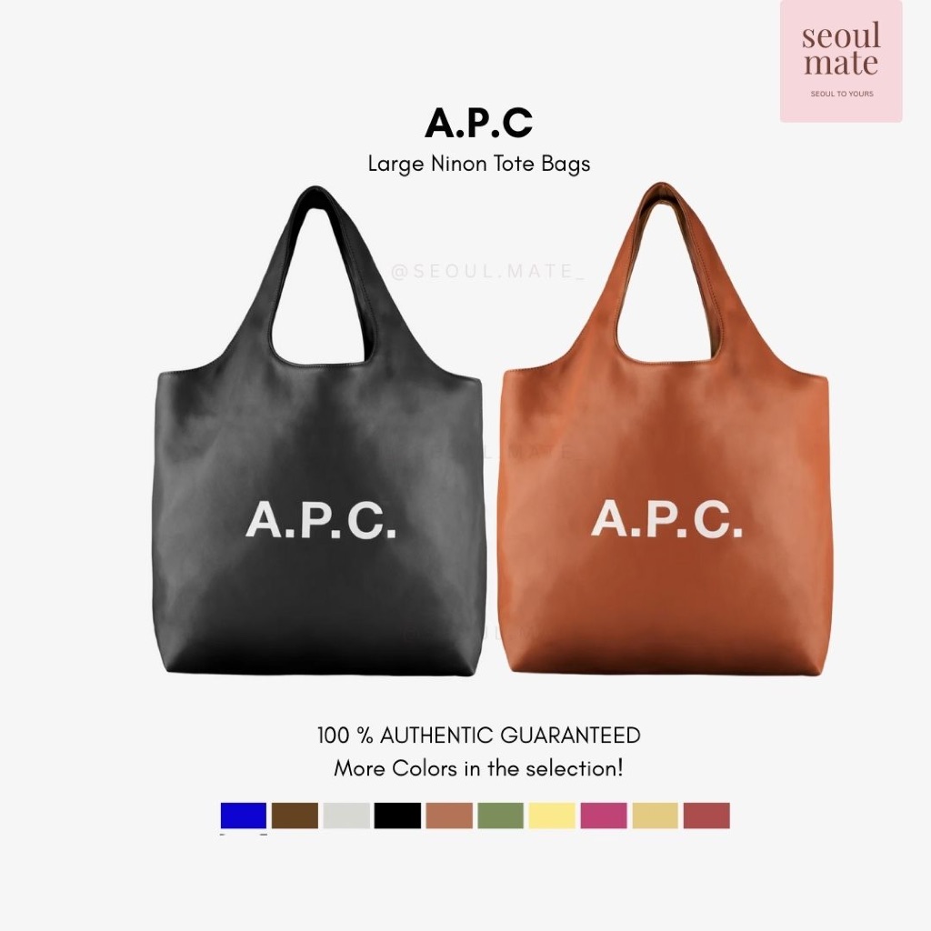 [จากเกาหลี ] Apc Ninon Large Tote Bag PUAAT-M61565
