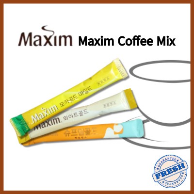 [Maxim] Maxim Coffee Mix / Mocha Gold, White Gold / Supreme Gold [เฉพาะแท่ง / ไม่มีกล่อง]