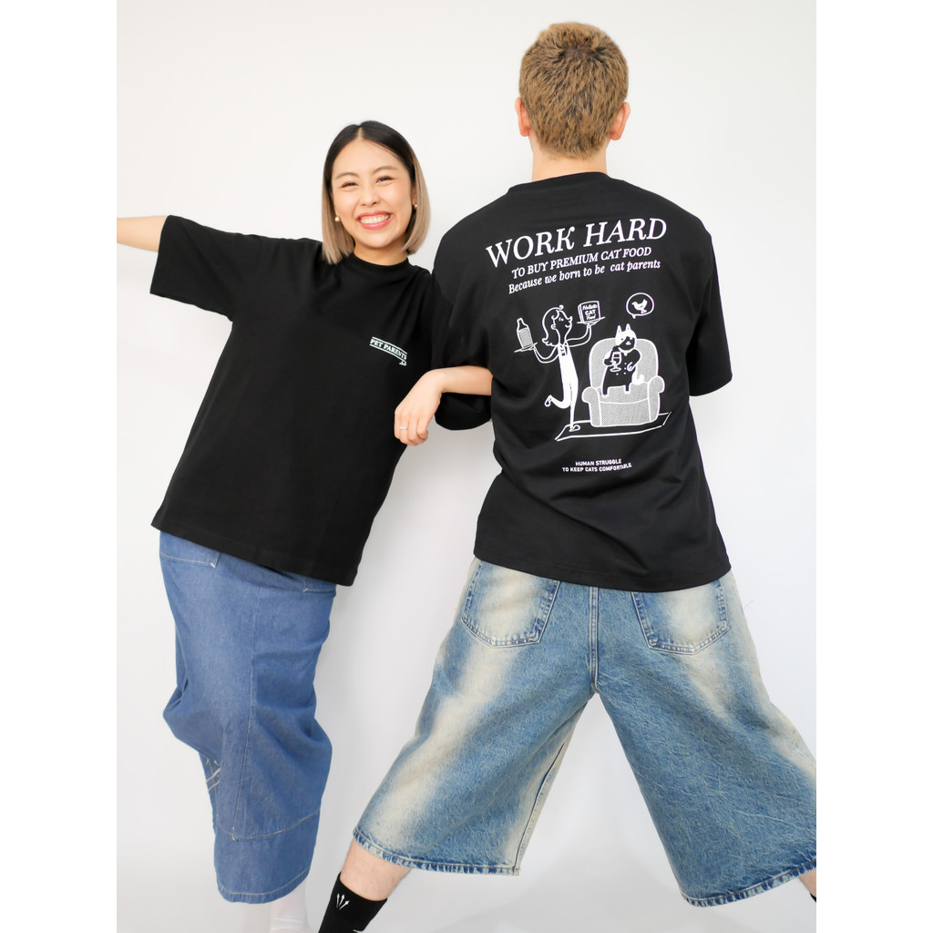 Strayandcool เสื้อยืดโอเวอร์ไซส์ 