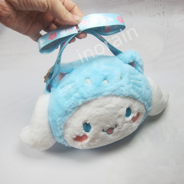Sanrio Cinnamoroll Sling Shoulder Bag Crossbody Plush Puffy Bag เหมาะสําหรับทั้งผู้ใหญ่และเด็ก