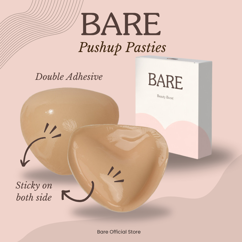 ️BARE ️ Push Up Insert Bra Push Up Pads Pasties Sticky Push up Insert Push up Bra Double กาวสามเหลี่