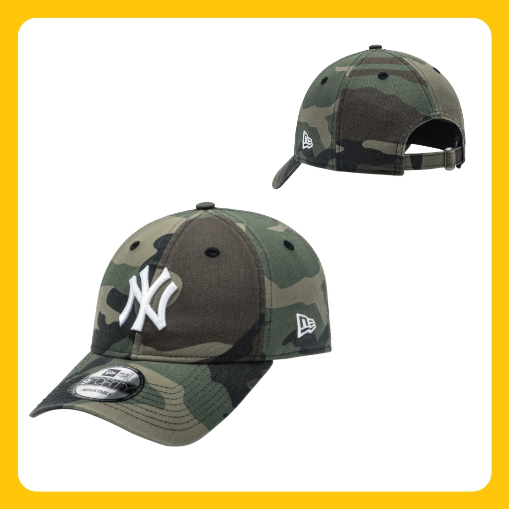 🇰🇷 ML Korean Local Stock NewEra MLB 14561840 9FORTY NY Yankees หมวกลายพรางแบบไม่แตกหัก – มีจําหน่ายผ