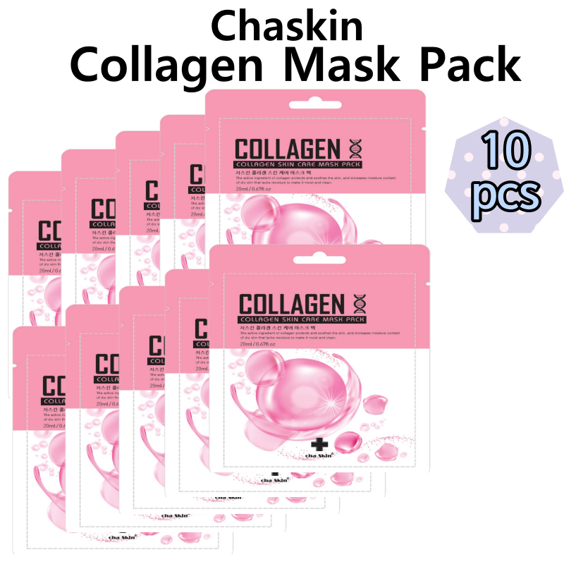 Chaskin Collagen Mask Pack [BULK 10EA] ไวท์เทนนิ่งให้ความชุ่มชื้นแก่ผิว
