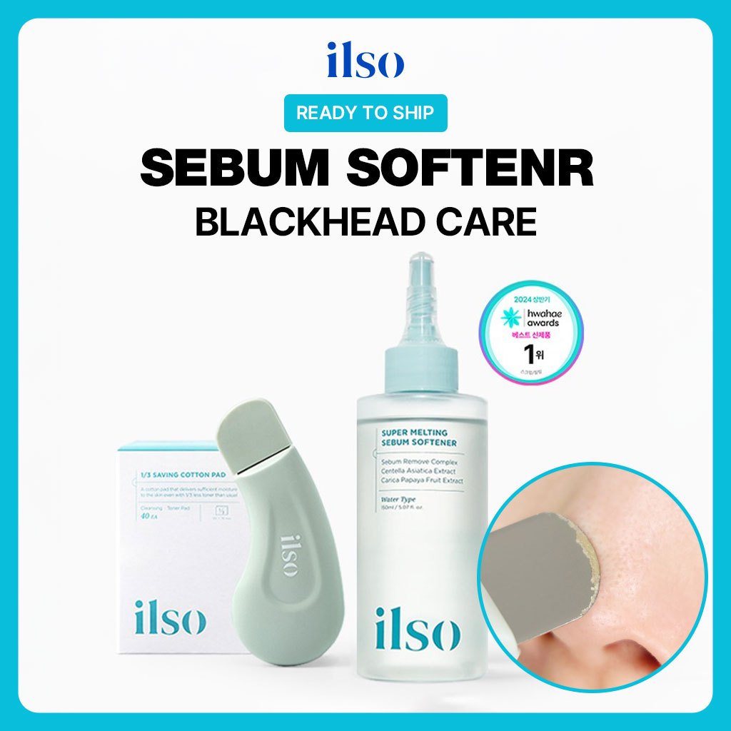 [ILSO] Super Melting Sebum Softener 150ml Set Blackhead Control Essence Olive Young