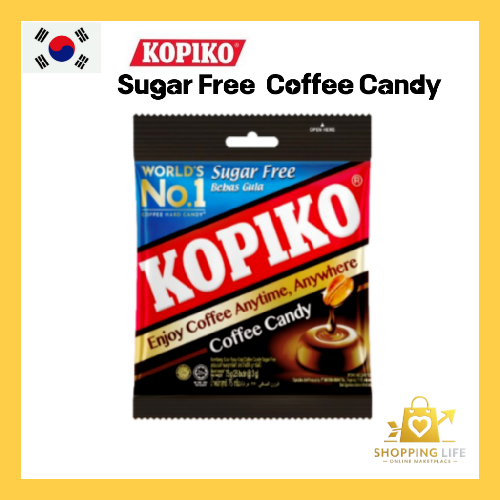[Kopiko] Coffee candy Suger Free (75g) ลูกอมแข็ง ลูกอมกาแฟ K-drama