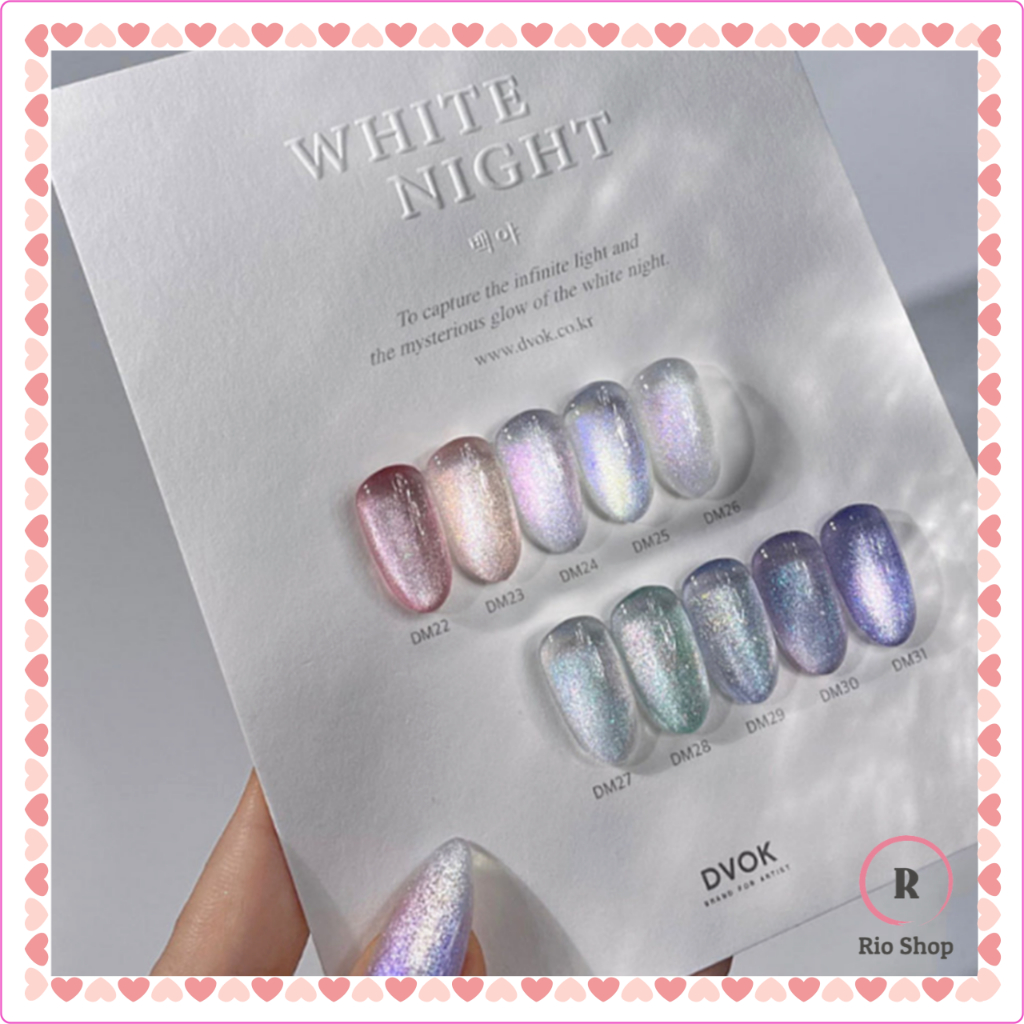 Dvok x White Night 10 สีชุดเล็บแม่เหล็ก