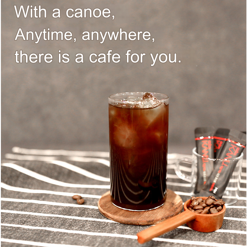 MAXIM Kanu Mini Americano Dark Roast ผงกาแฟคุณภาพสูงสกัดสไตล์เอสเปรสโซ / Mild Roast / ไม่มีคาเฟอีน 9g * 10 แท่ง / K-FOOD