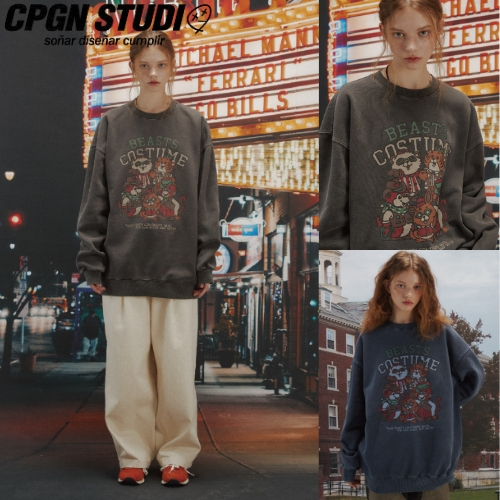 [CPGN STUDIO] Magic Zoo Pigment Sweatshirt_2color / สินค้า KR แท้ 100% / จัดส่งรวดเร็วจาก KR!