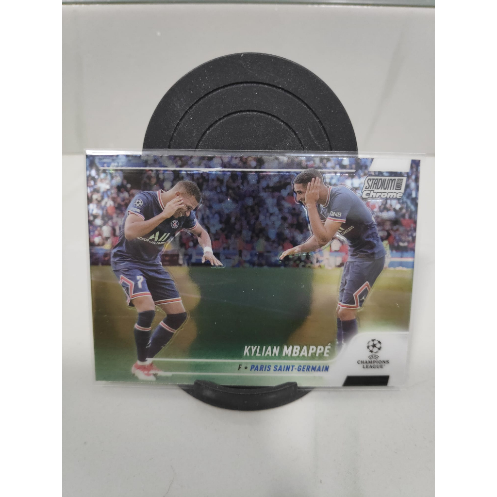 Stadium Club Chrome Kylian Mbappe Celebration Soccer Football Card Topps